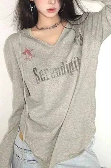 Y2K Graphic Street Hoodie