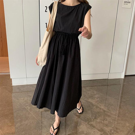 Women's waist size cotton dress - Trendha