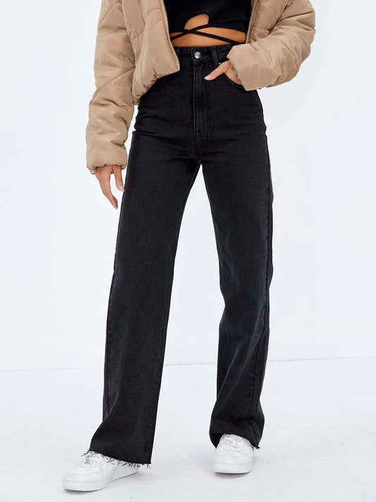 FashionSierra - 2025 Women Wide Baggy Oversized Classic Casual Brown Trouser