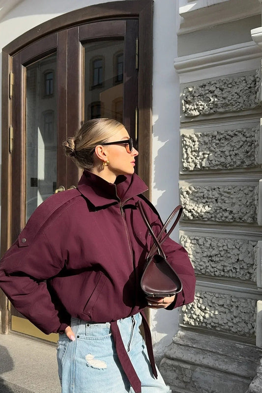 Buttoned Short Street Jacket