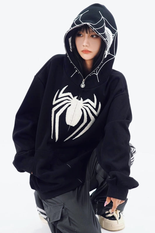 Black Spider Graphic Hoodie
