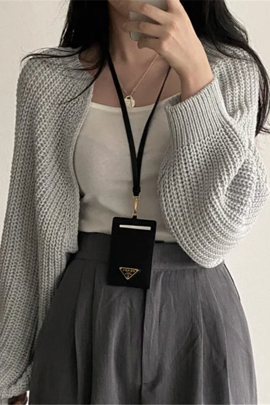Elegant Knit Batwing Cardigan