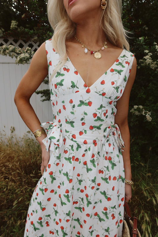 Berry Blooms Dress // Cream