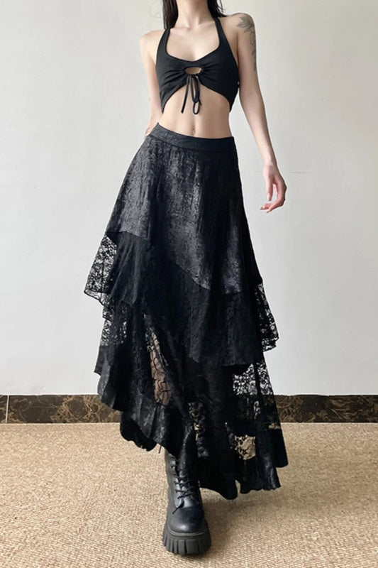 Halloween Gothic Lace Skirt