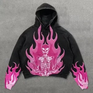 3D Graphic Oversized Hoodie