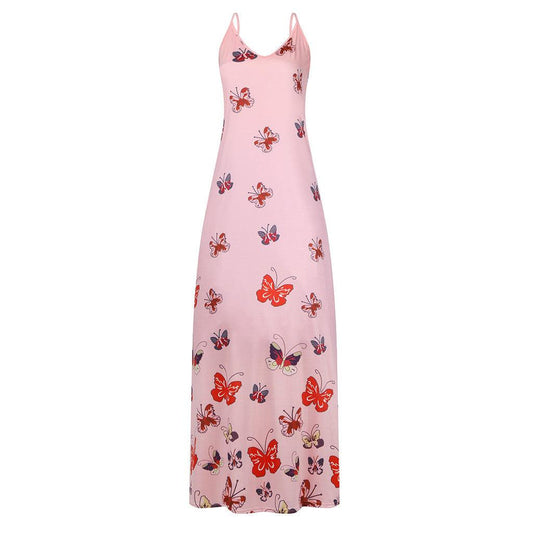 Butterfly print waistband dress - Trendha
