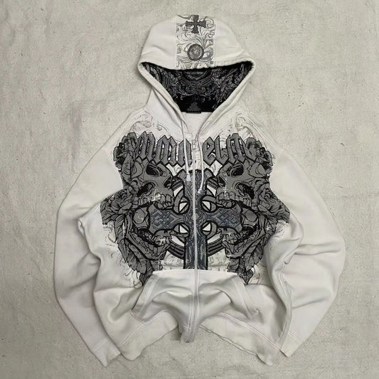 Gothic Streetwear Loose Hoodie