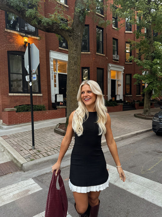 Tennis Club Dress// Black