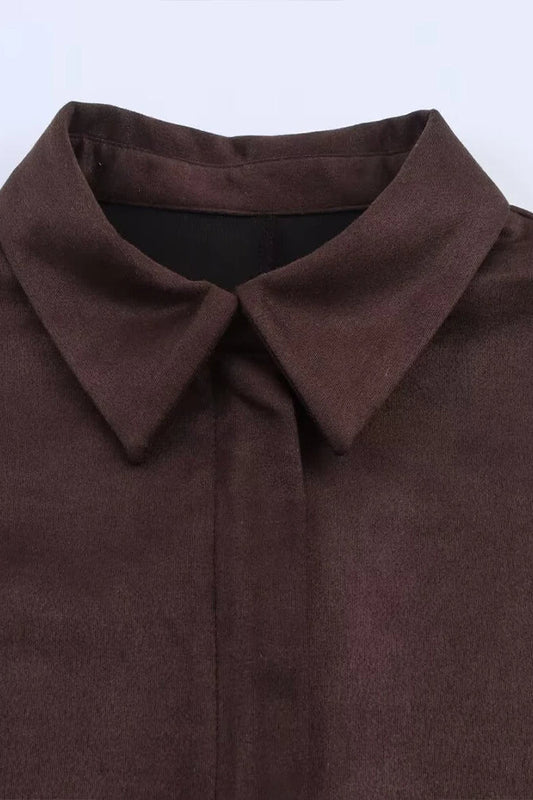 Lapel Casual Long Sleeve Jacket