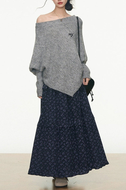 Slouchy Off Shoulder Sweater