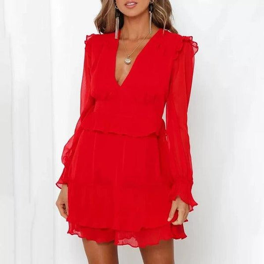 Flared sleeve dress - Trendha