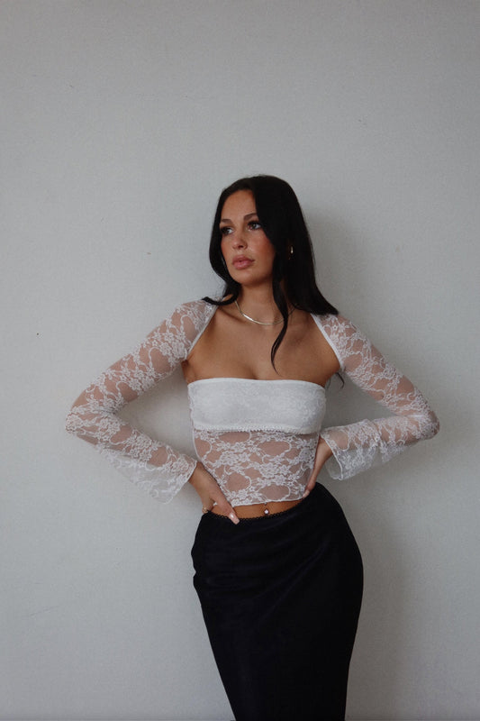 Shae Lace Two Piece Bolero Set