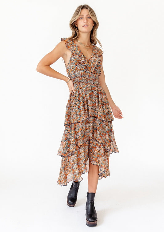 Fleetwood Floral Chiffon Dress
