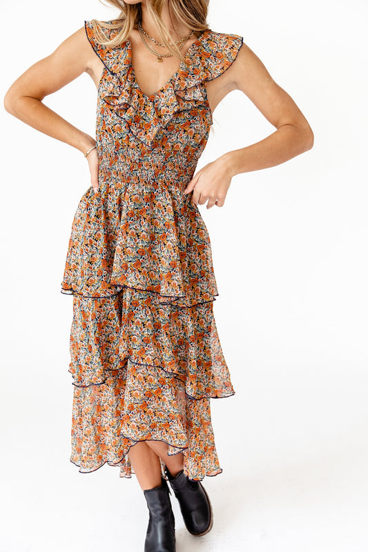 Fleetwood Floral Chiffon Dress