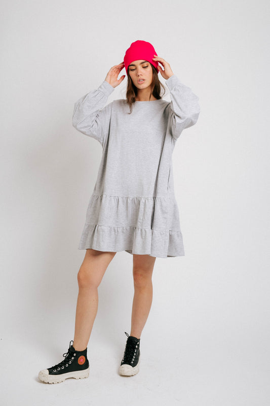 Cool With It Dress// Gray