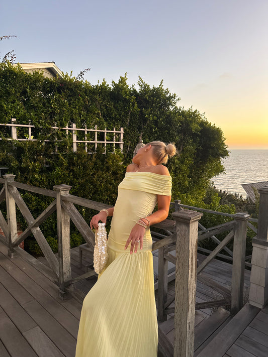Sunkissed Sunset Dress // Butter Yellow