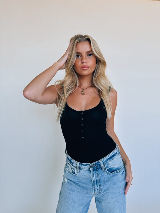 SALE :Hattie Henley Bodysuit In Black