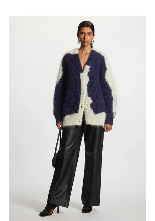 Fleece Blend Casual Long Sweater Cardigan