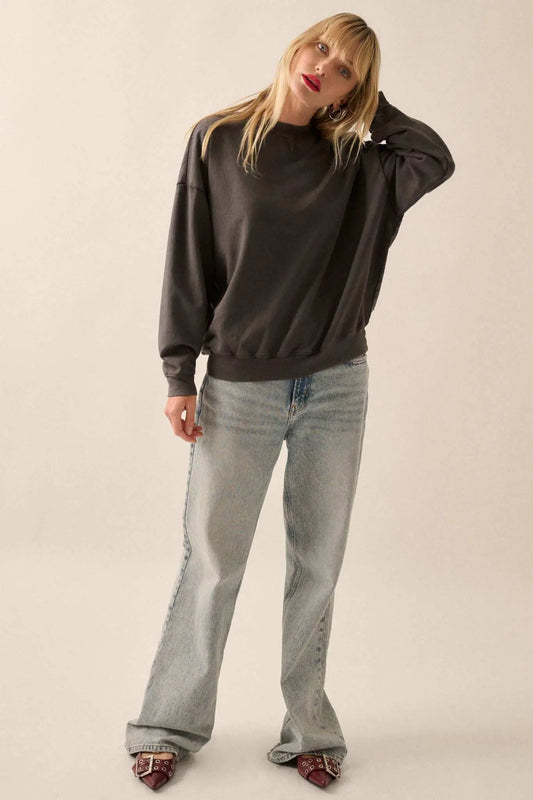 Warm Ways Garment Dyed French Terry Sweatshirt