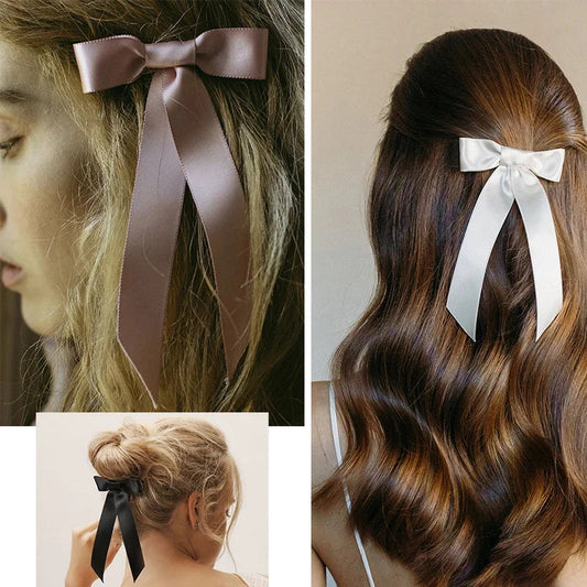 Vintage Fashion Ribbon Top Clip Christmas Hair Accessory