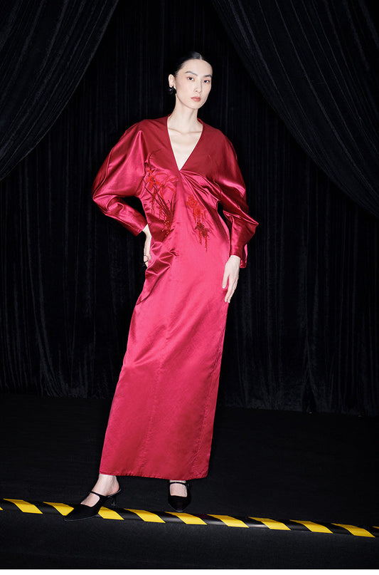 M essential Mackay designer Goldfish Beaded red dress - Rebel.