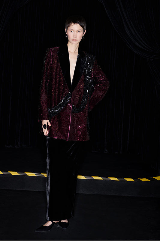 M essential Mackay designer beaded Wu belt embellished suit - Rae saka