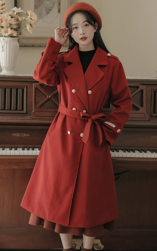 Classic Double Breasted Coat (2 Colors)