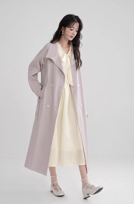 Laven Trench Coat (Purple)