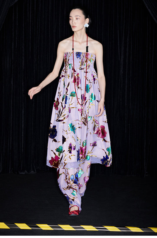 M essential Mackay designer atelier beaded stretch bandeau dress - abode.