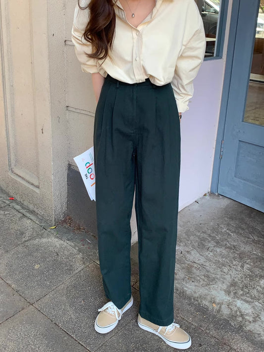 Boyfriend Work Pants (4 Colors)