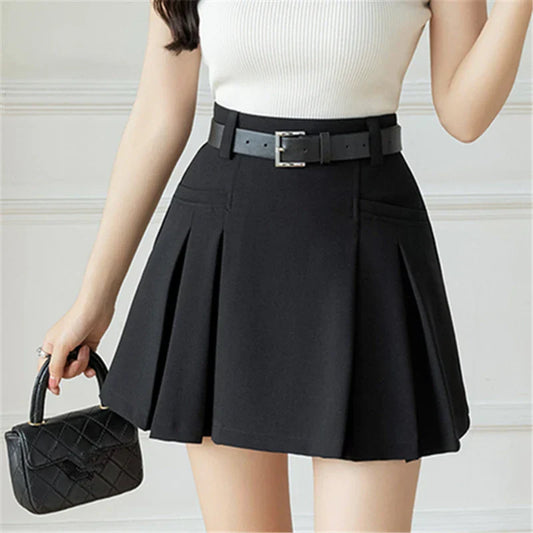 2025 New Summer High Waist Solid Above Knee Length Casual Mini Suit Shorts