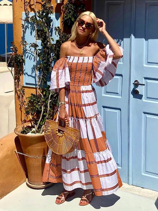 FashionSierra - 2025 Casual Elegant Beach Party Robe Femme Boho Dress