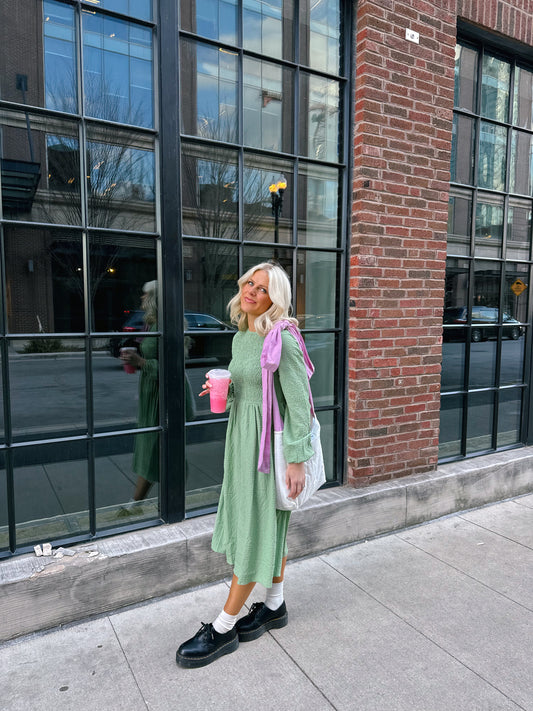 Buy Her Flowers Smocked Dress