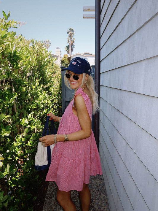 Flirty Fourth Dress // Red Gingham