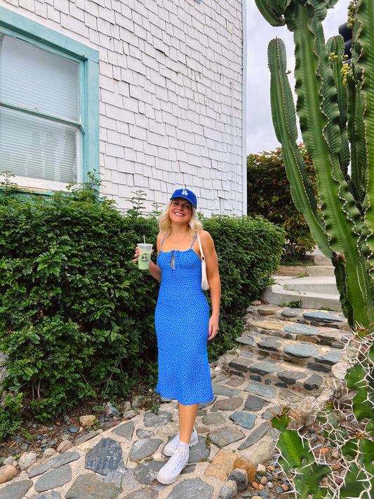 Summer Skies Floral Dress