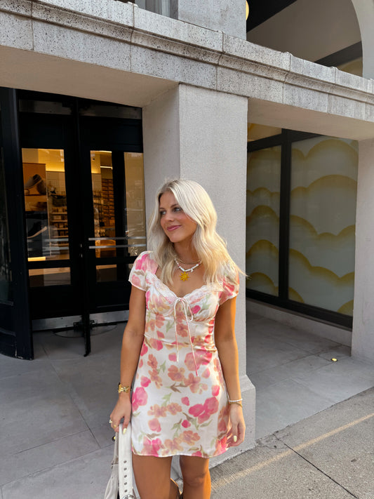 Wildflower Satin Dress