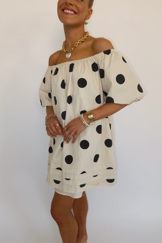 Flirt Back Dot Dress *RESTOCKED*