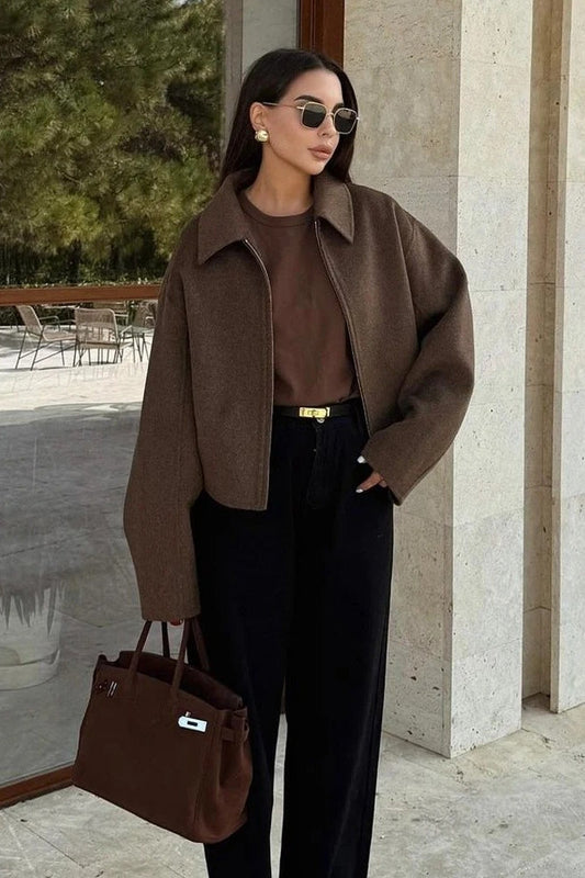 Vintage Lapel Short Jacket