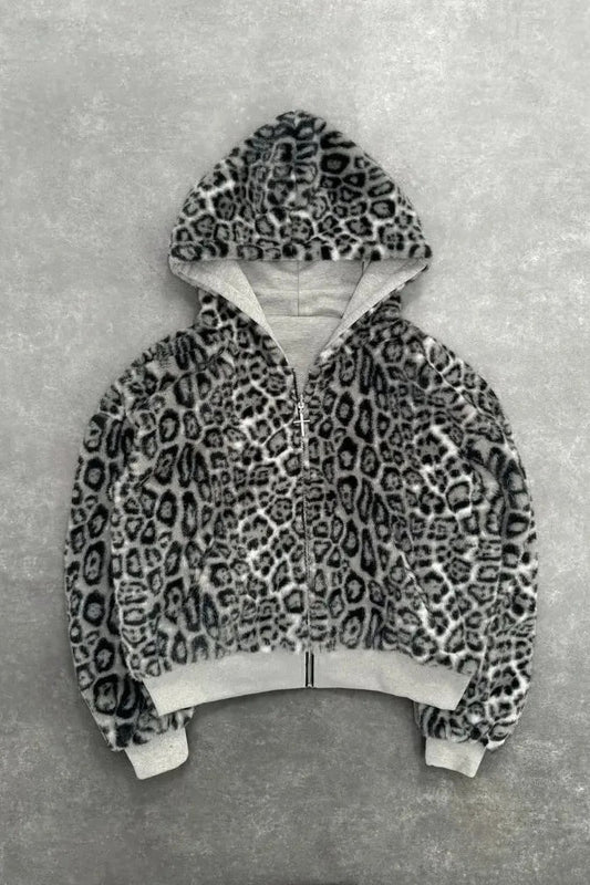 Unisex Leopard Street Hoodie