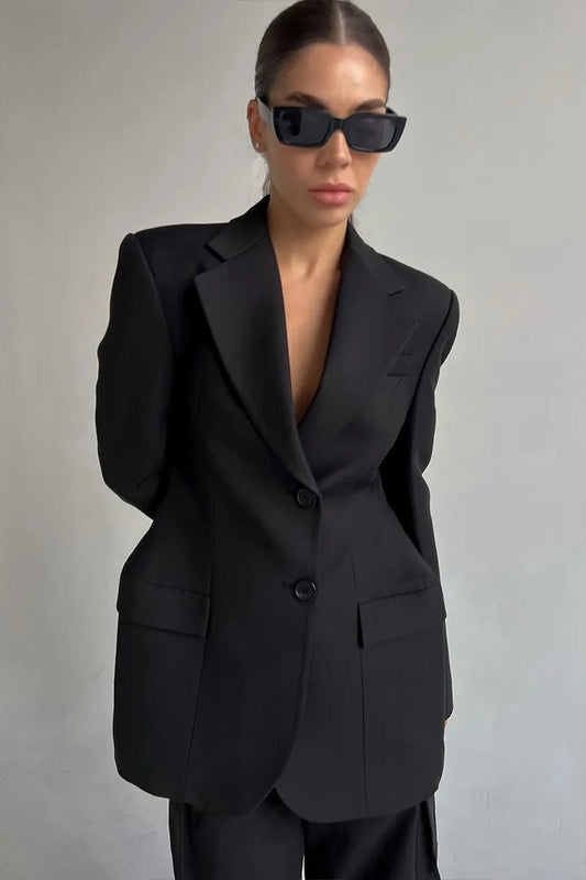 Elegant Longline Casual Blazer