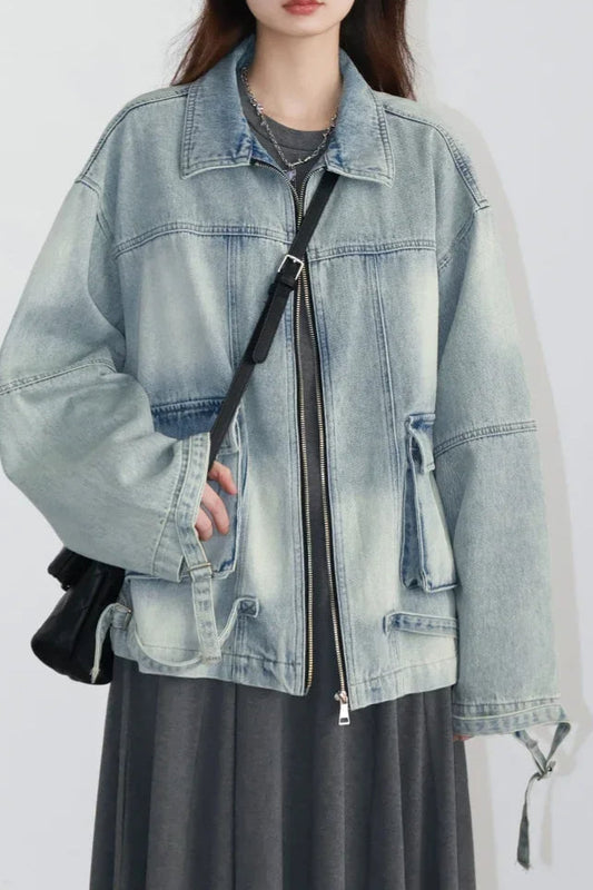 Casual Blue Denim Jacket