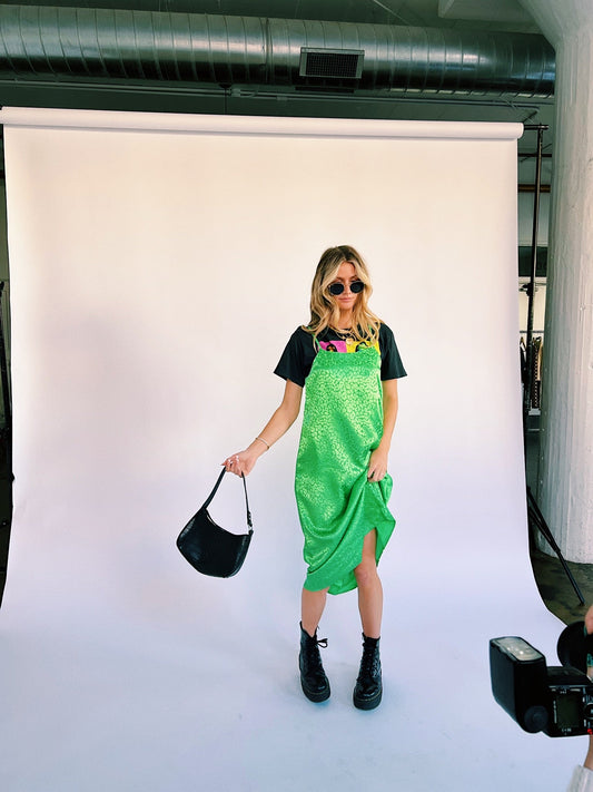 Beyond Obsessed Satin Dress