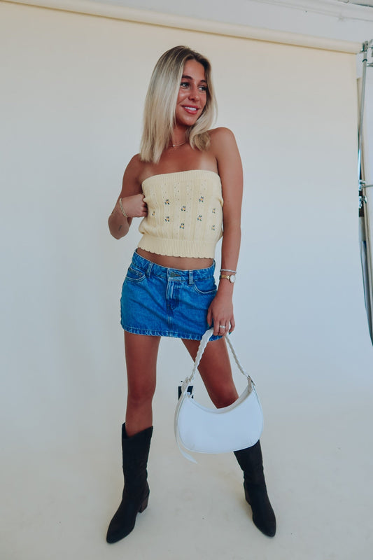 SALE :Emmy Floral Knit Tube