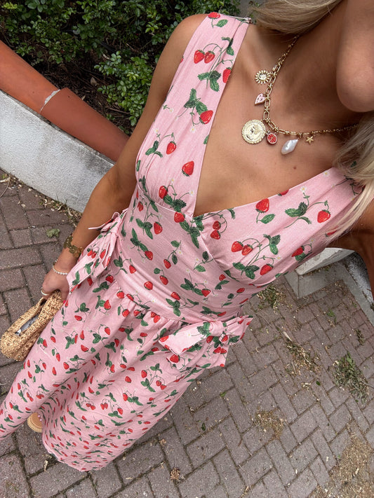 Berry Blooms Dress // Pink