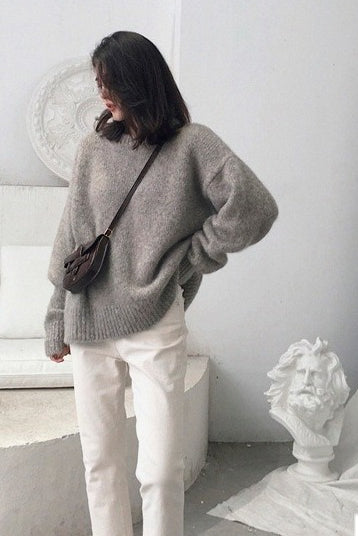 Loose Fit Vintage Style Sweater