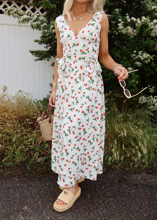 Berry Blooms Dress // Cream