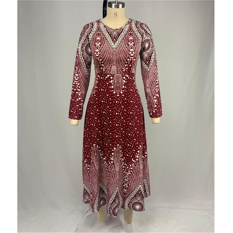 Long sleeve maxi dress - Trendha