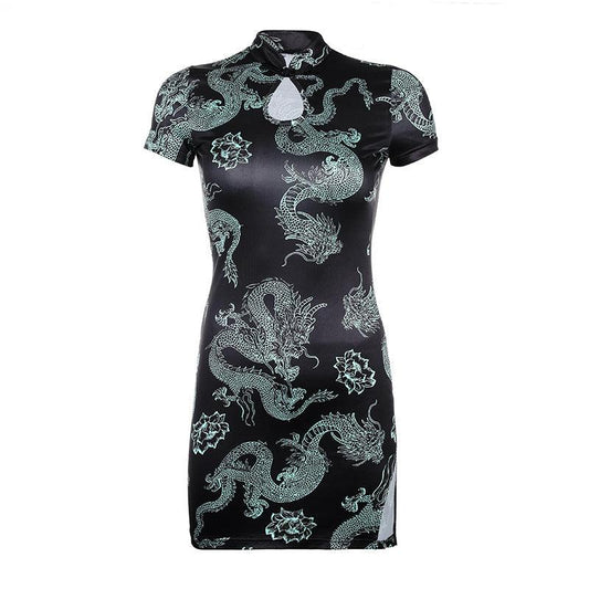 Dragon cheongsam dress - Trendha