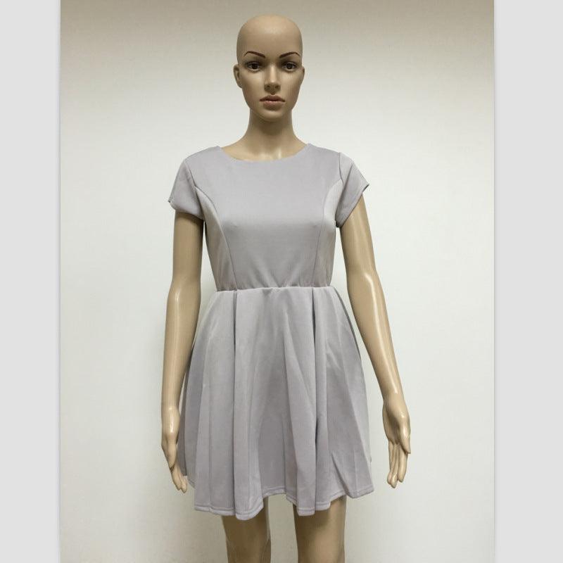 Sexy Backless Ribbon Decoration Dress - Trendha