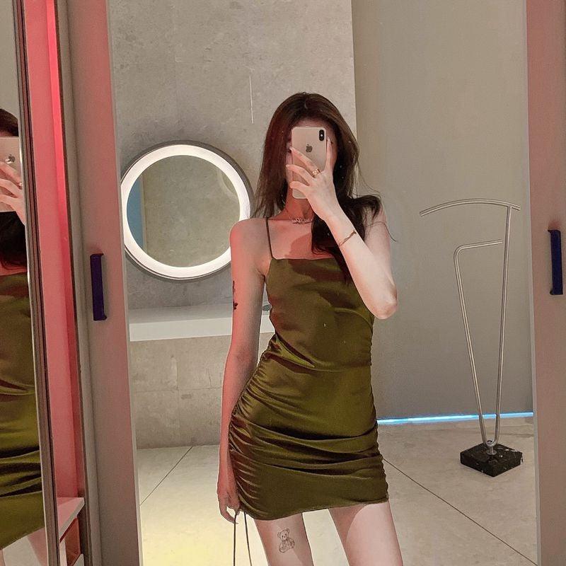 Fashion Retro Sleeveless Suspender Dress - Trendha